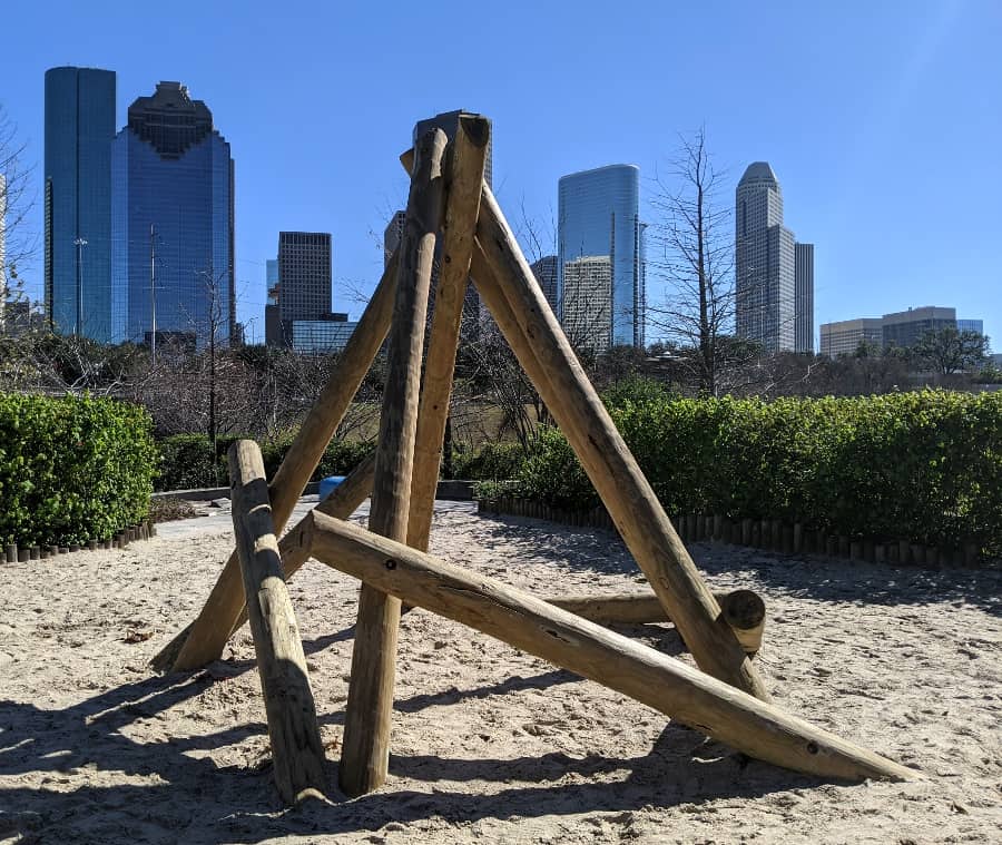 Nature Play Area at Buffalo Bayou Park