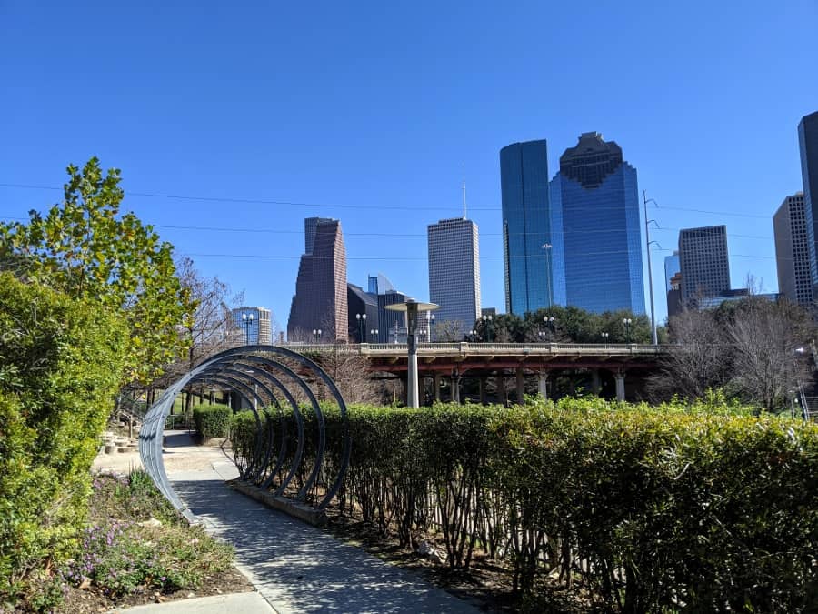 Buffalo Bayou View of Downtown Houston