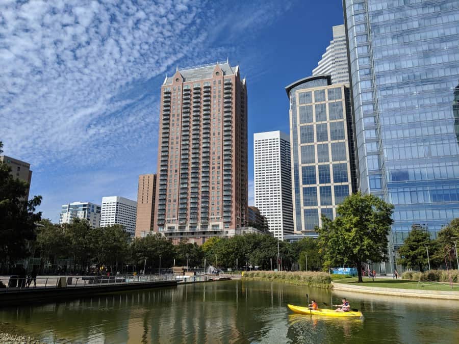 Kayaking at Discovery Green