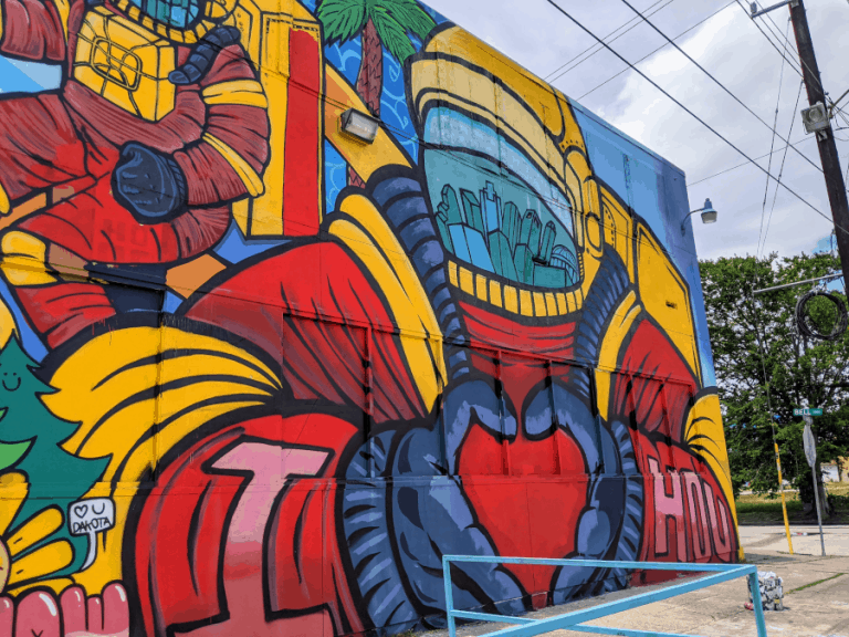 Houston Graffiti Building Street Art Central Wzrost