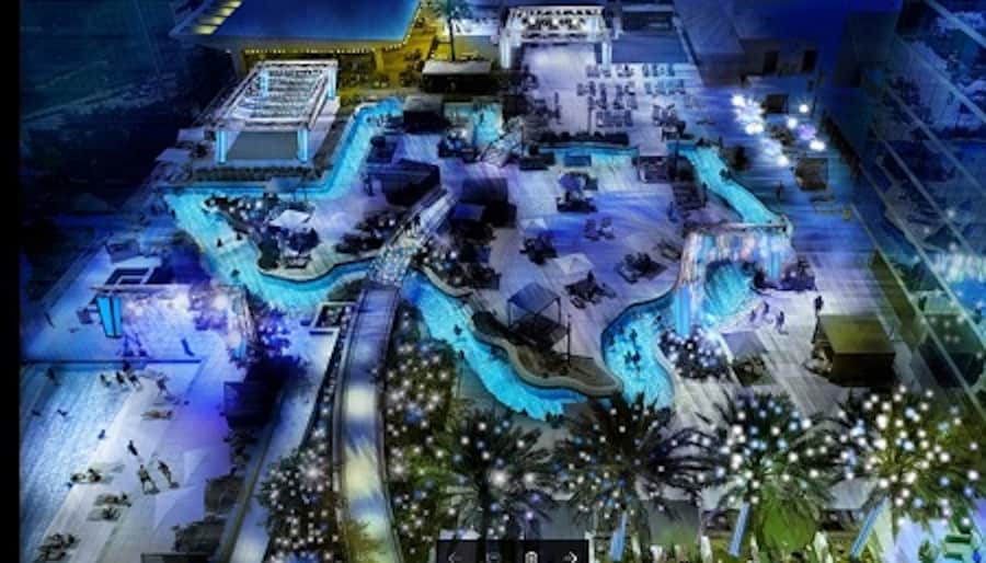Lazy River Lights at Marriott Marquis Houston