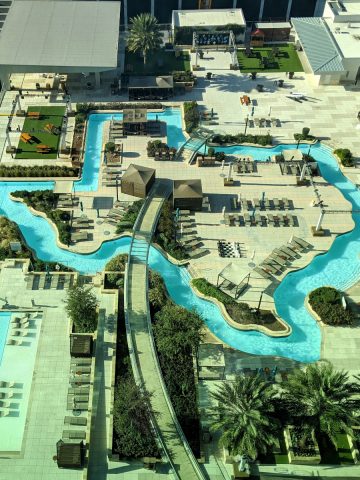 Texas Shaped Pool at Marriott Marquis