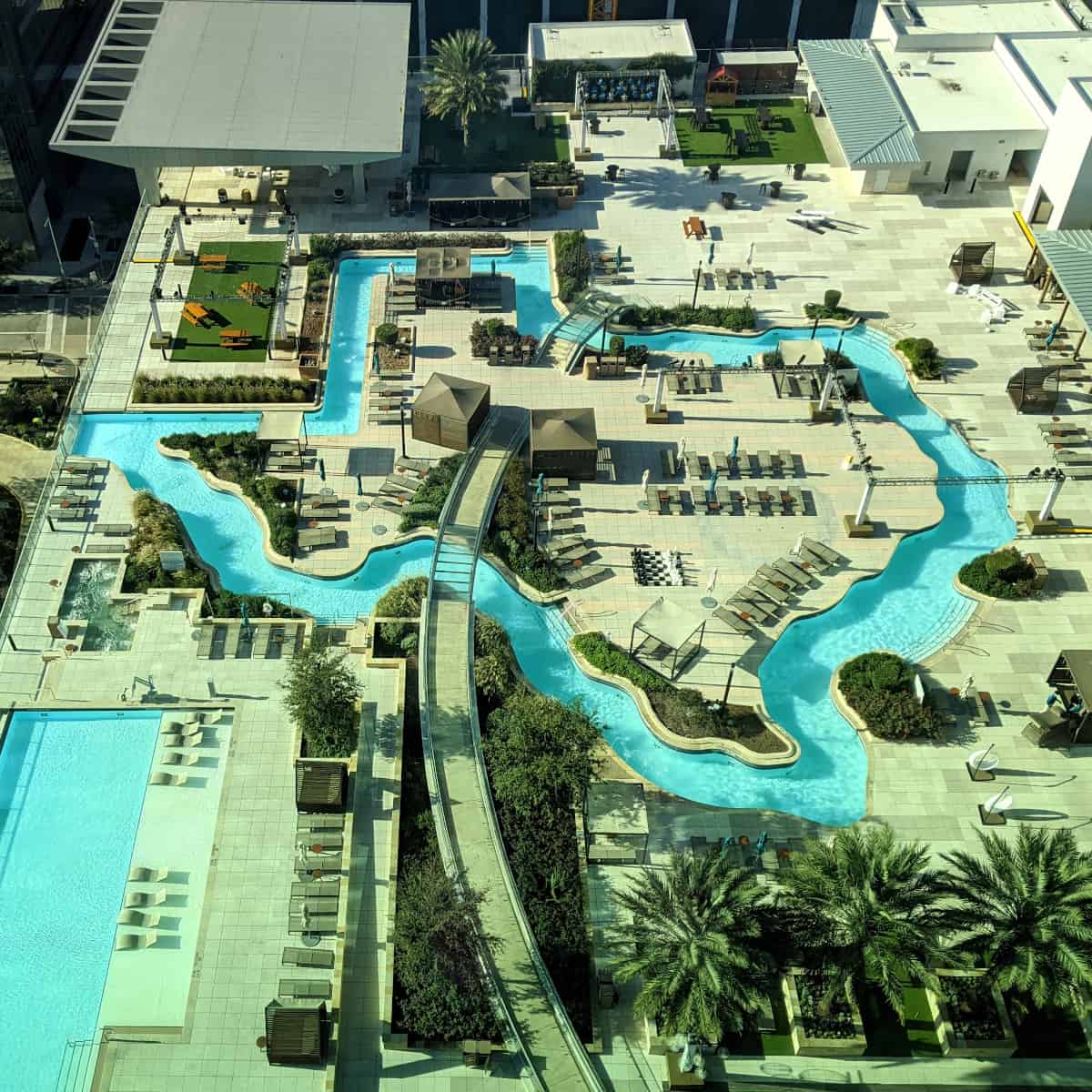 Texas Shaped Pool at Marriott Marquis