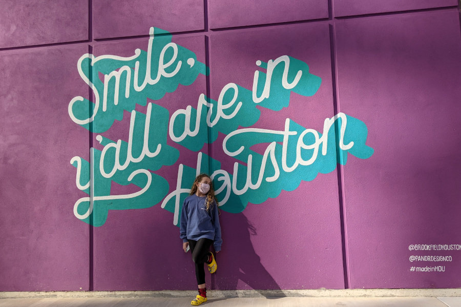 Smile Yall are in Houston Mural What to do in Downtown Houston