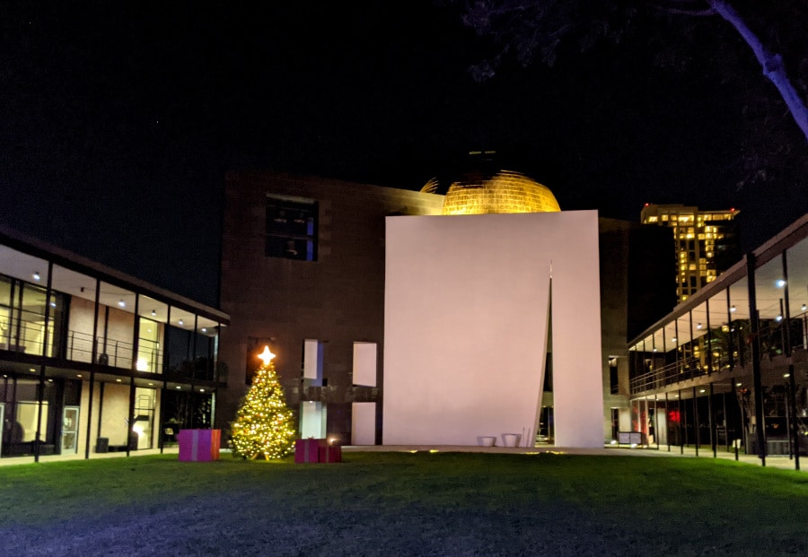 University of St. Thomas Christmas Lights Church