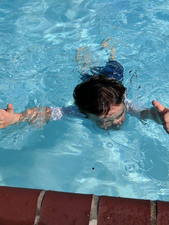 Thumbs Up in the Pool