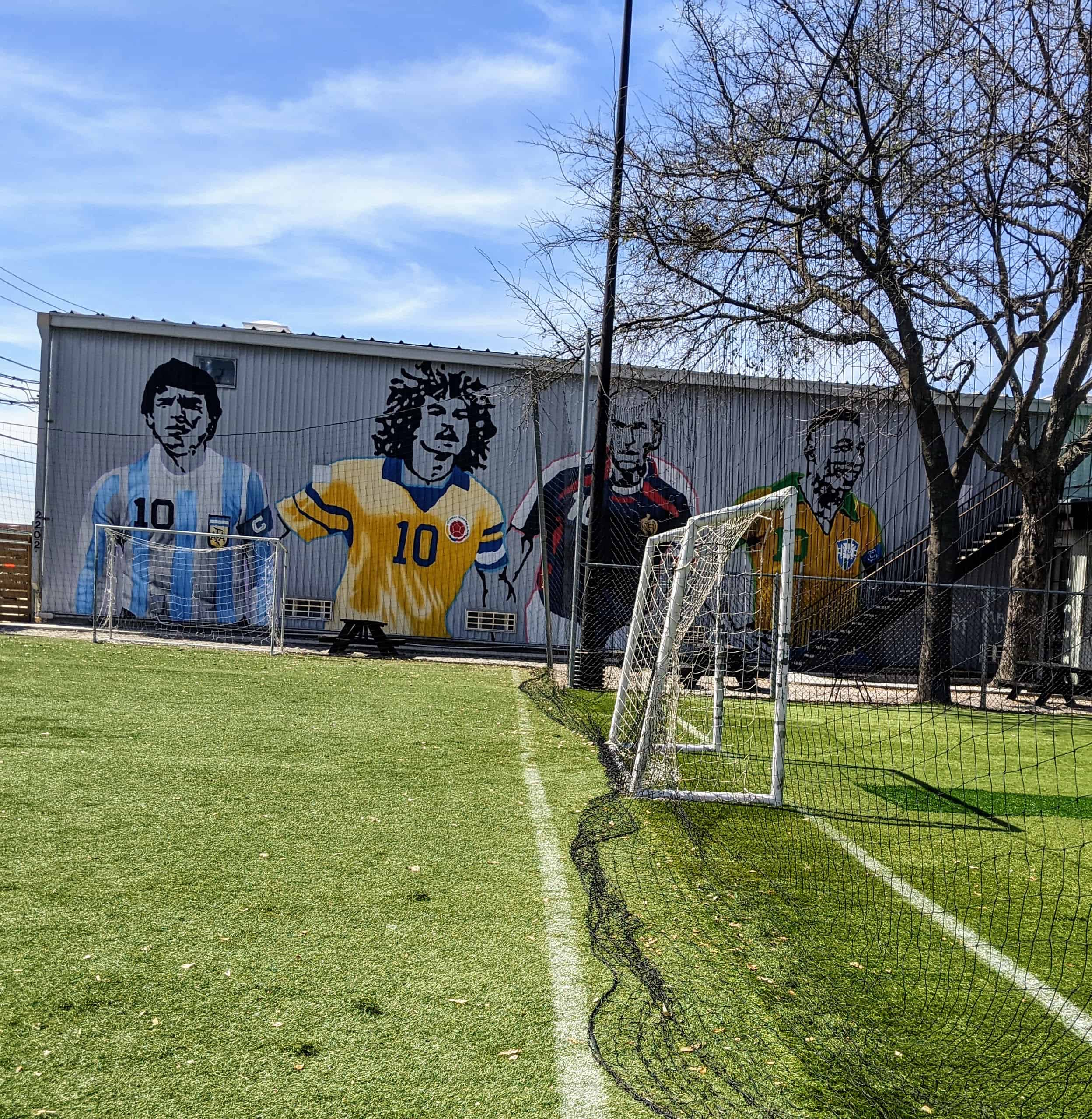 Soccer Mural at Toros Houston Heights