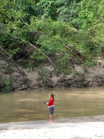 Fishing at Lake Houston Wilderness Park