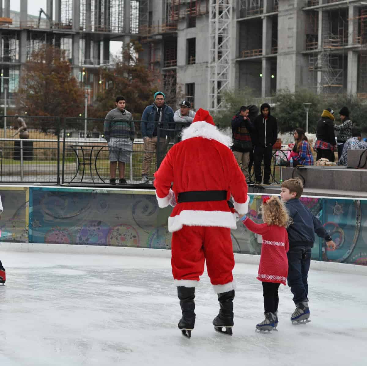 Skating with Santa at Discovery Green