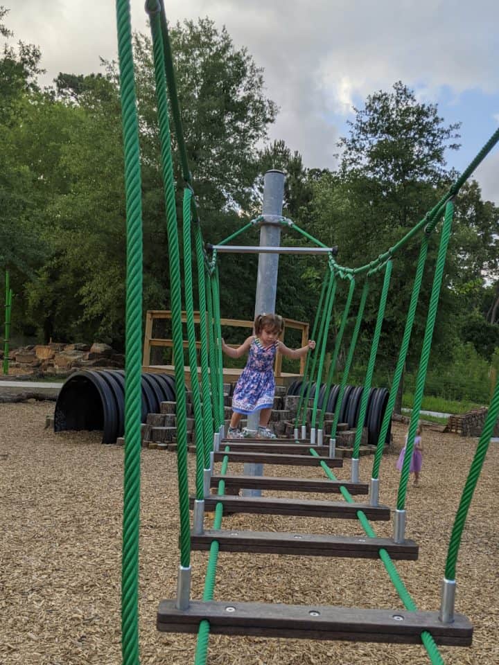 Houston Arboretum Nature Center Rope Bridge