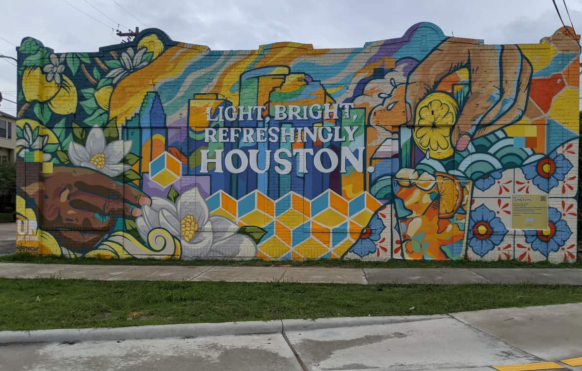Light Bright Refreshingly Houston Mural
