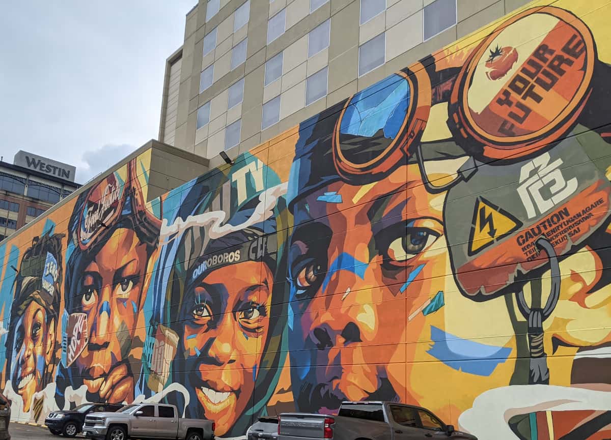 Zero Hunger Mural Downtown Houston