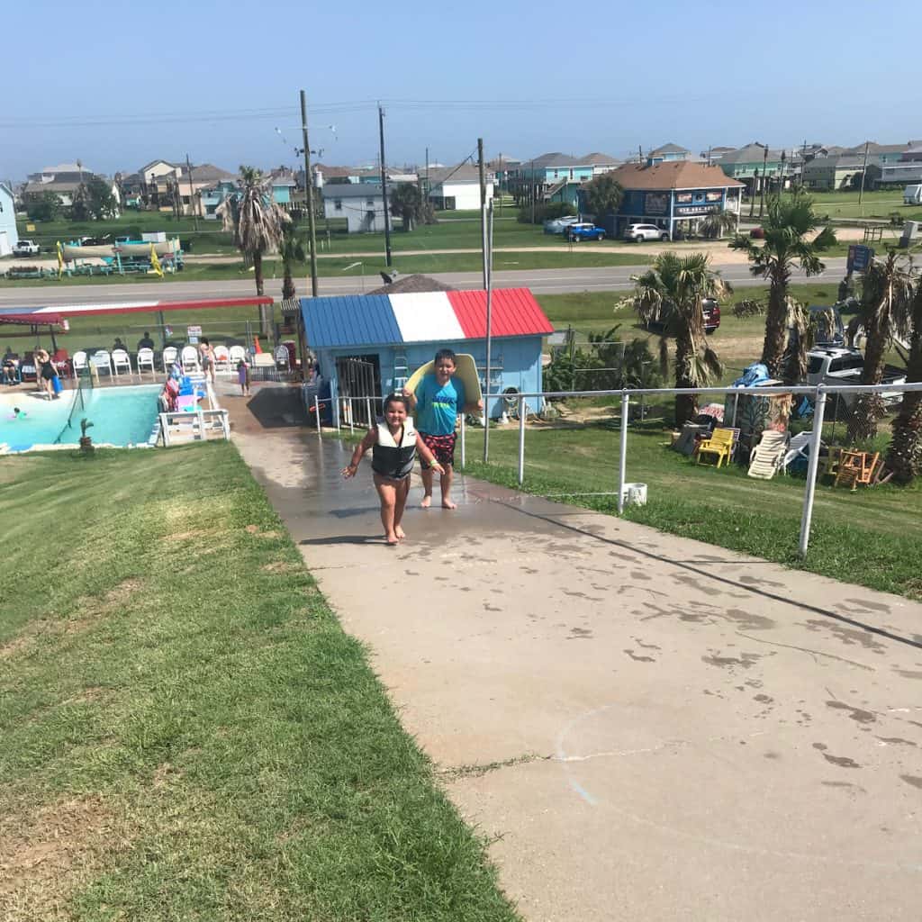 Fun Spot Water Slide Sidewalk