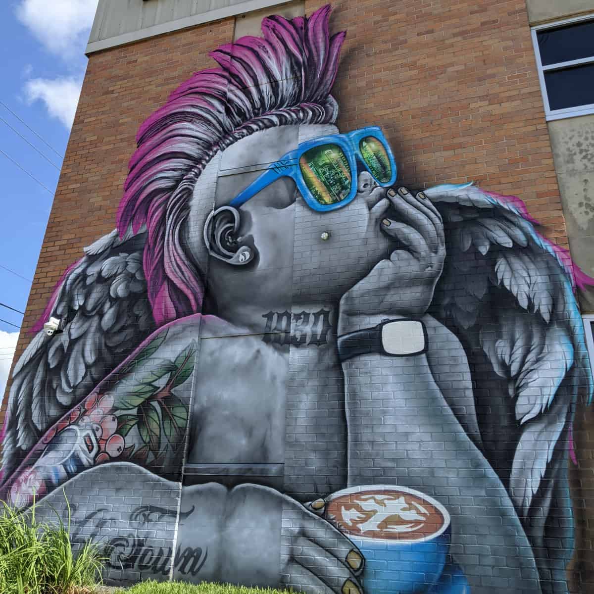 Cherub Mural at West End Church