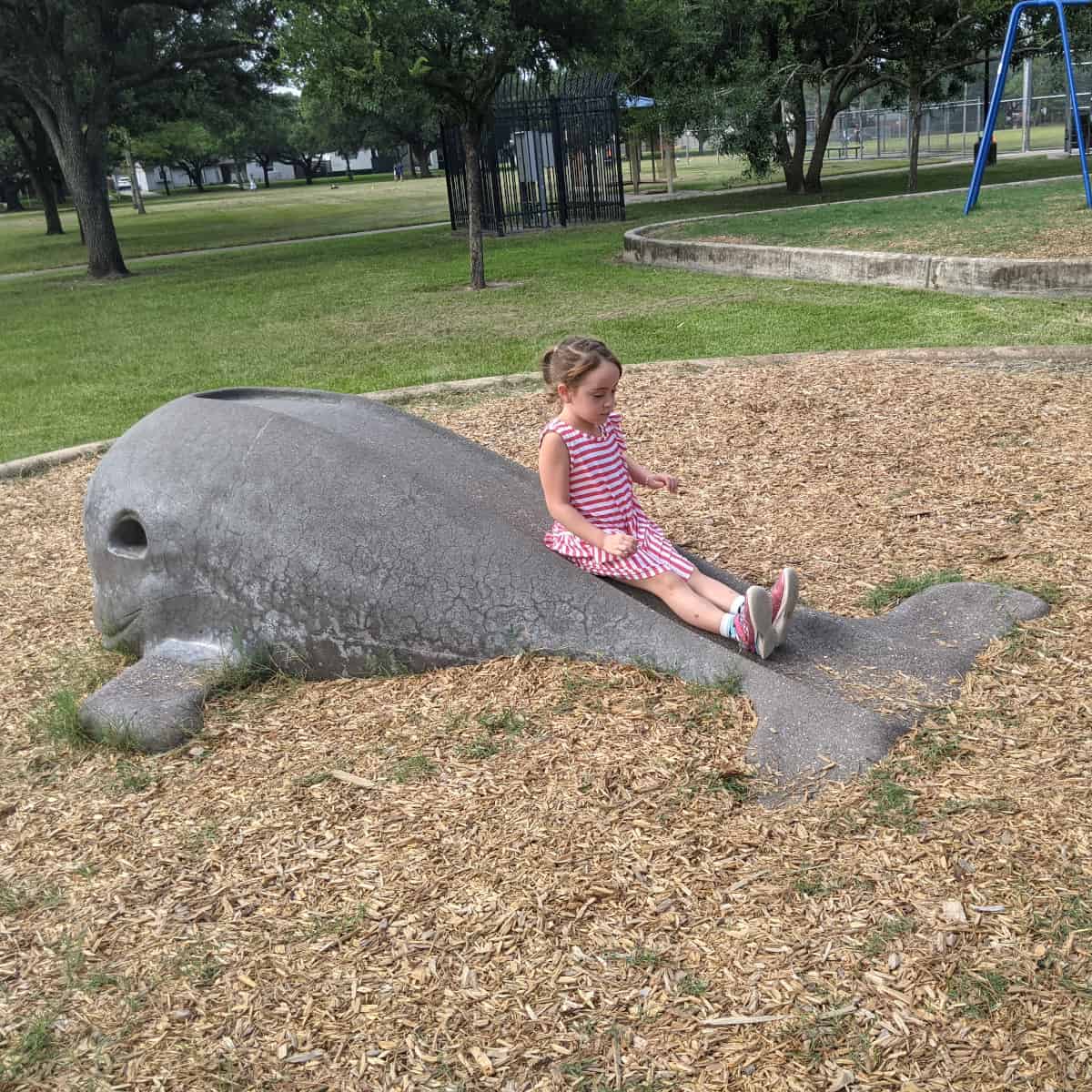 Whale Slide at Meyerland Park