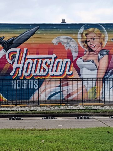 Houston Heights Hotel Mural
