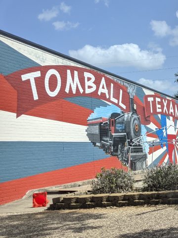 Tomball Train Mural