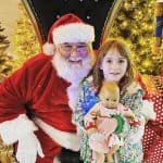 Santa with little girl