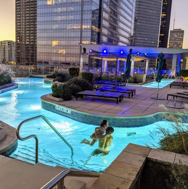 Lazy River Lights at Marriott Marquis Houston!