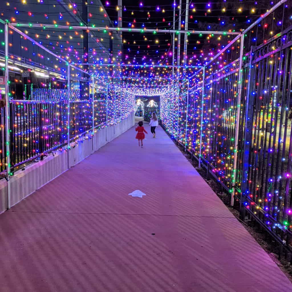 Sugar Land Holiday Lights Light Tunnel