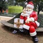 Santa Statue at Levy Park Houston