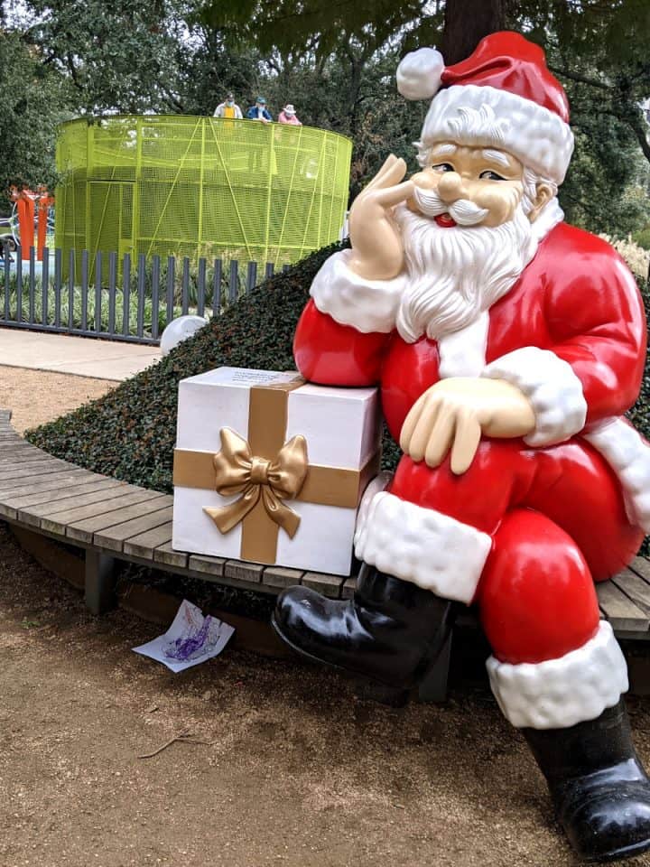 Santa Statue at Levy Park Houston
