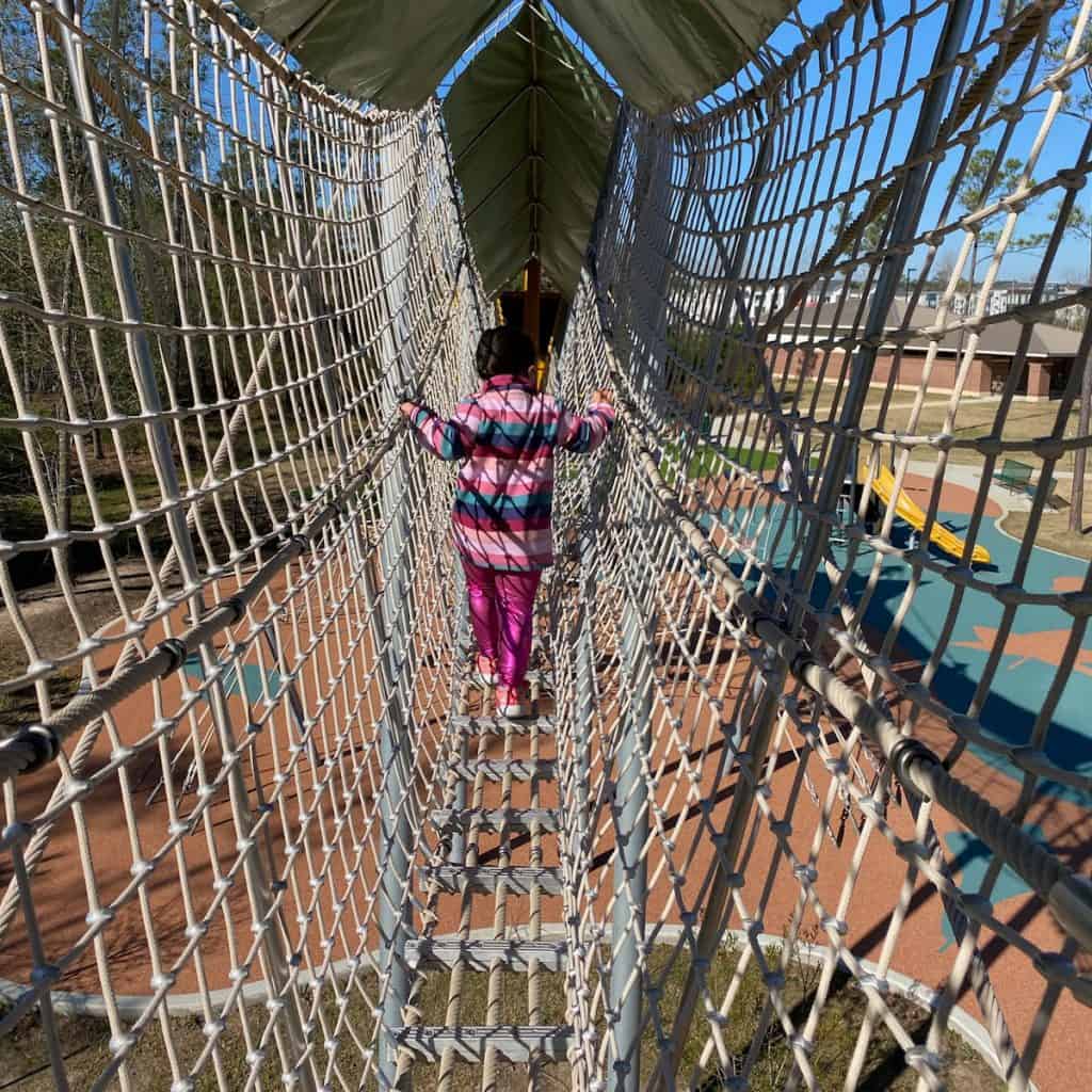 Atascocita Park Rope Bridge