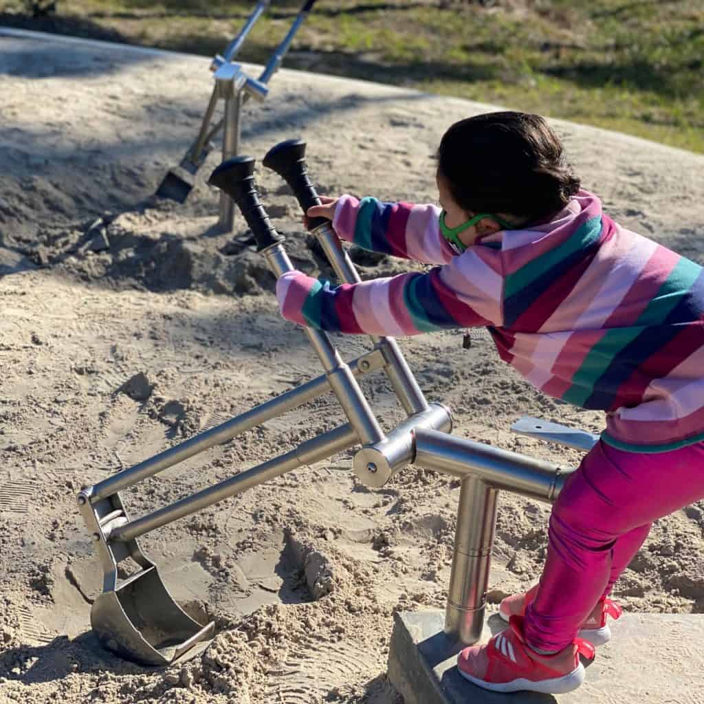 Digging in Sand at Atascocita Park