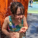 Splashing at Levy Park