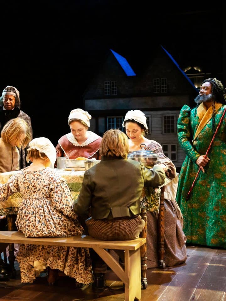 Christmas Carol at Alley Theatre Family Dinner