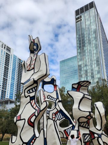 Sculpture at Discovery Green