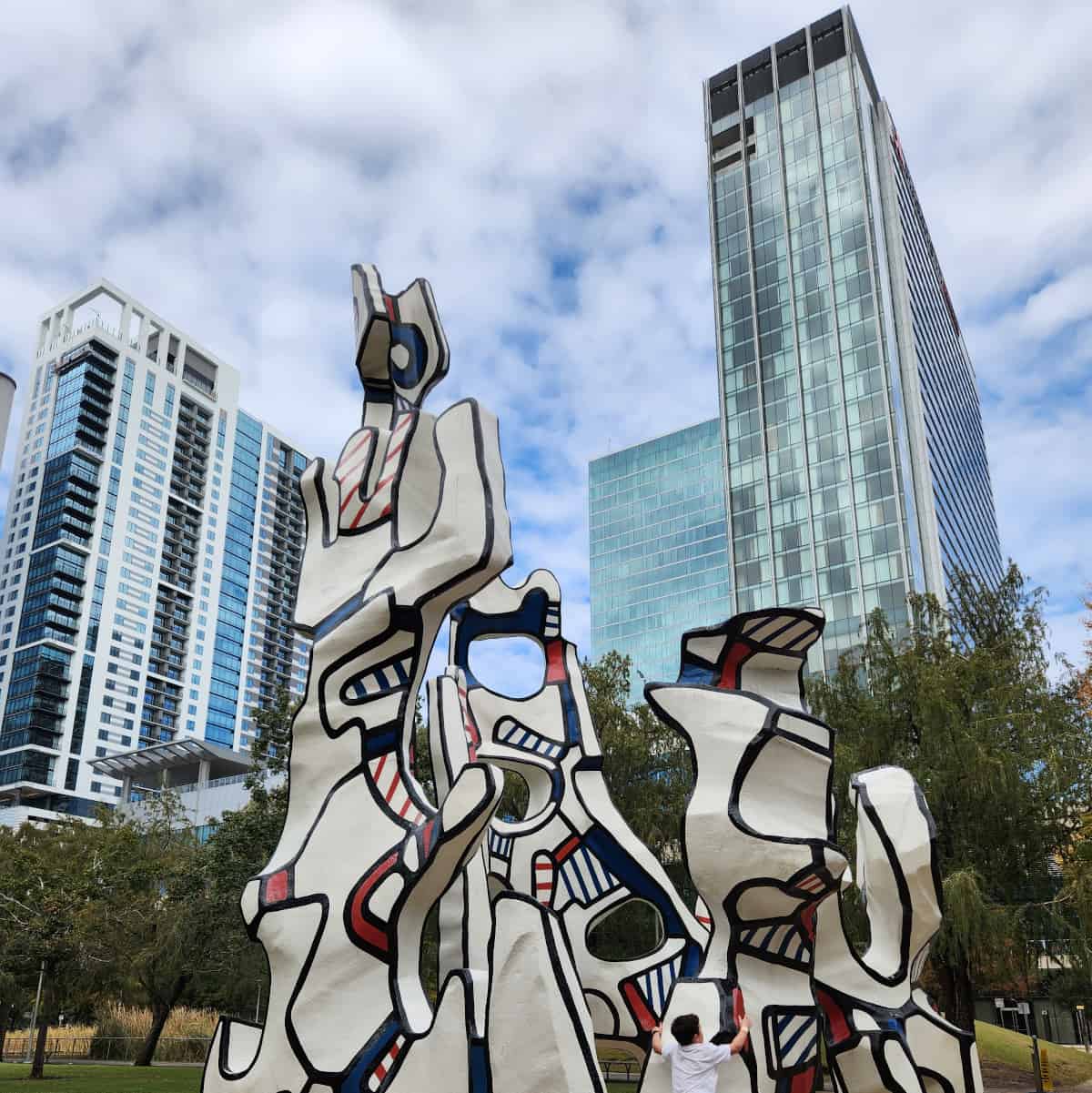 Sculpture at Discovery Green