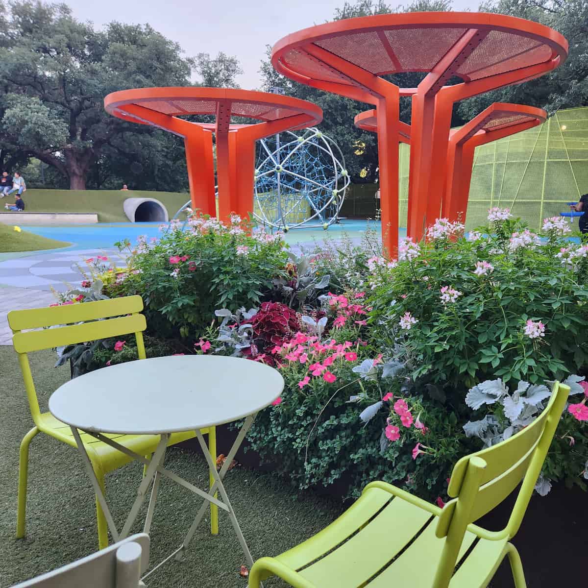 Levy Park Playground and Sitting Area