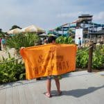 Splashway Waterpark and Campground Boy with Towel