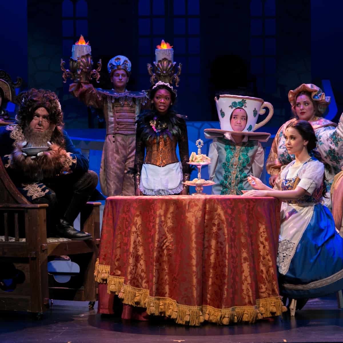 Beauty and the Beast Cast at Main Street Theater