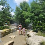 Hermann Park The Commons Splashpad Kids Walking in Water