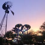 Splashway Waterpark and Campground at night