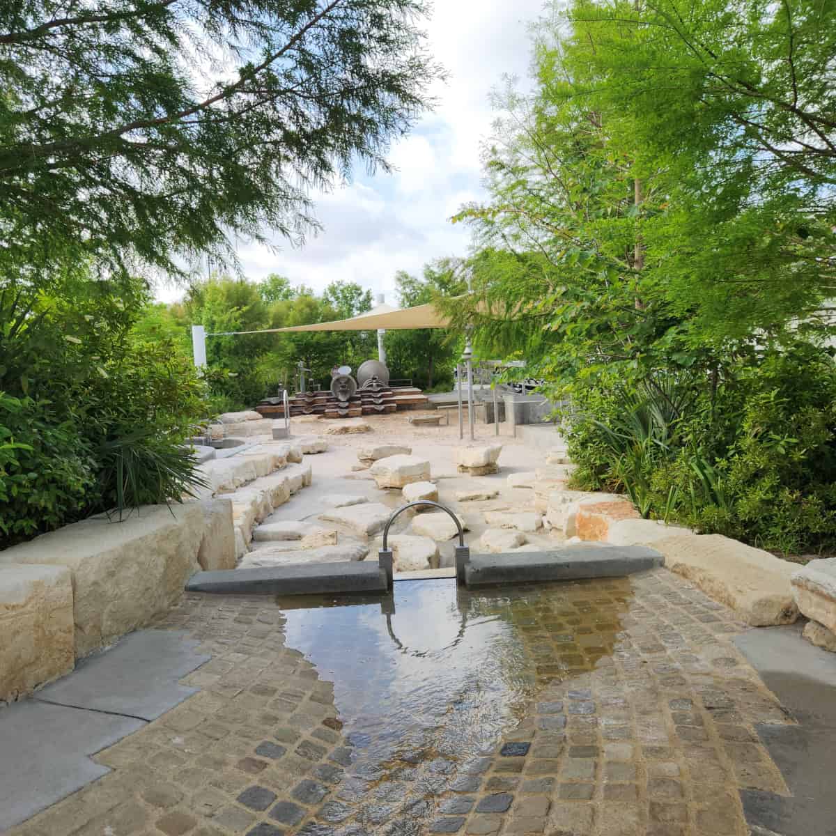 The Commons Water Play Area Interactive Features